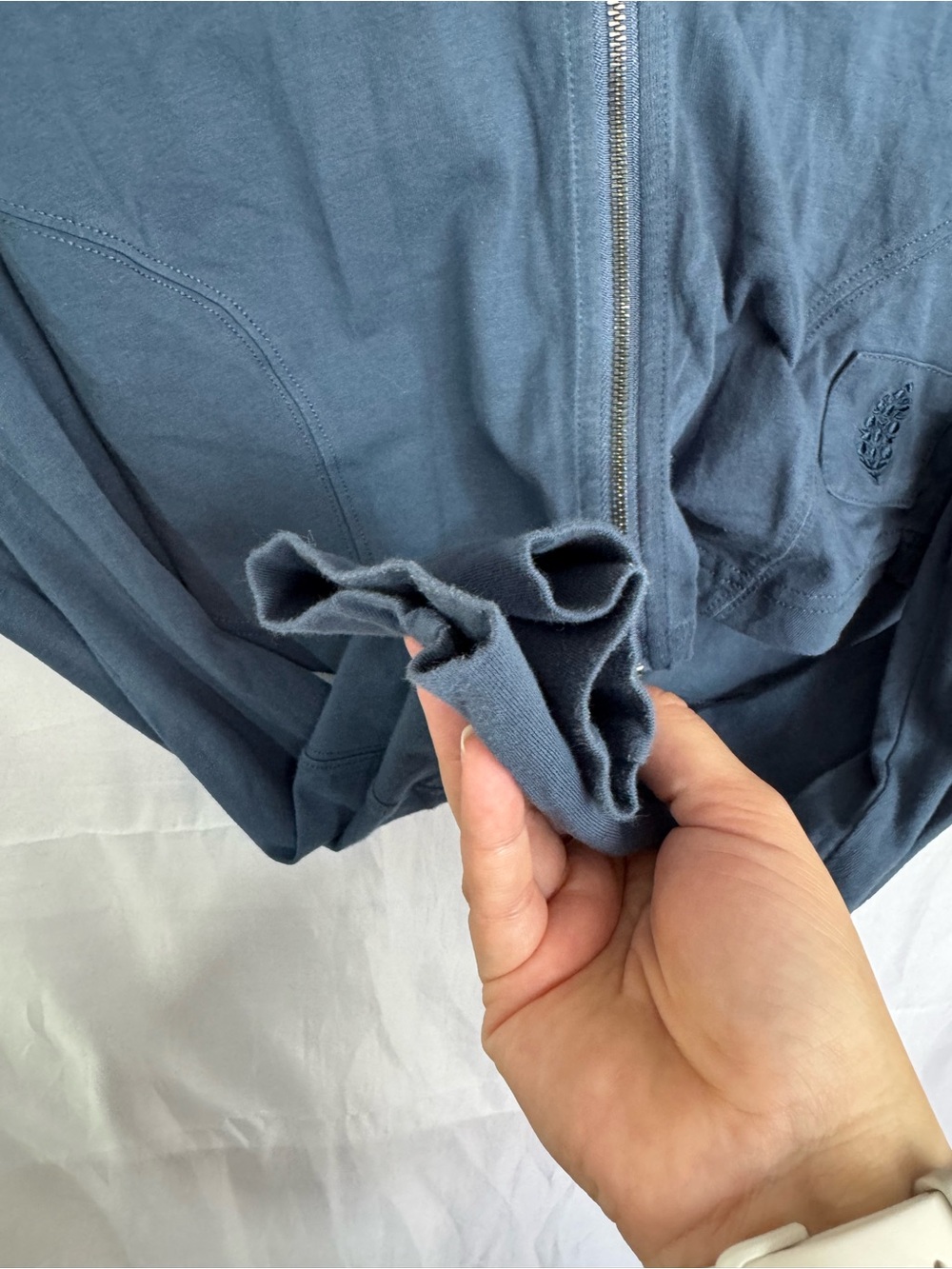 Free People Movement Cropped Zip-Up Hoodie Size Small - Picture 5 of 6